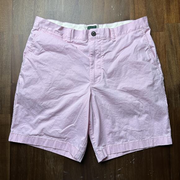 J Crew Shorts Mens 36 Pink 9" Portside Stretch Fair Trade Cotton Casual Summer - Picture 1 of 16